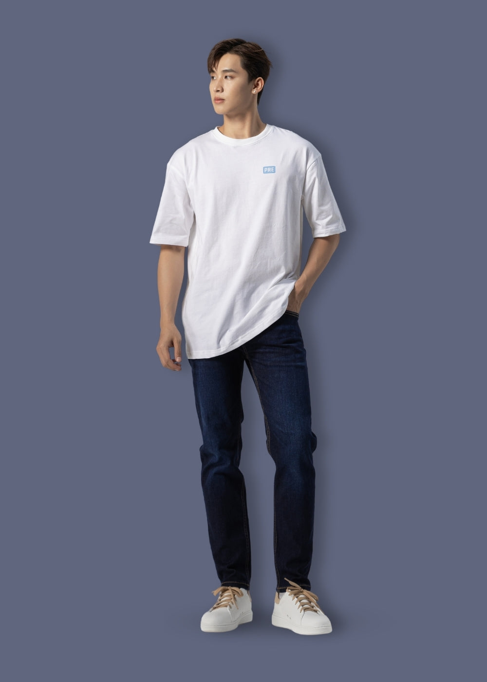 Quần Jeans Slim Fit Mềm Mịn Mát The Original 02 Xanh Đen