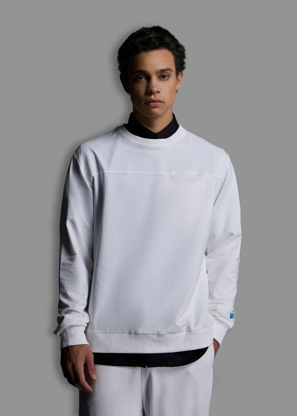 Áo Thun Sweater Mềm Mịn Mát The Minimalist 008 Trắng - YaMe.vn