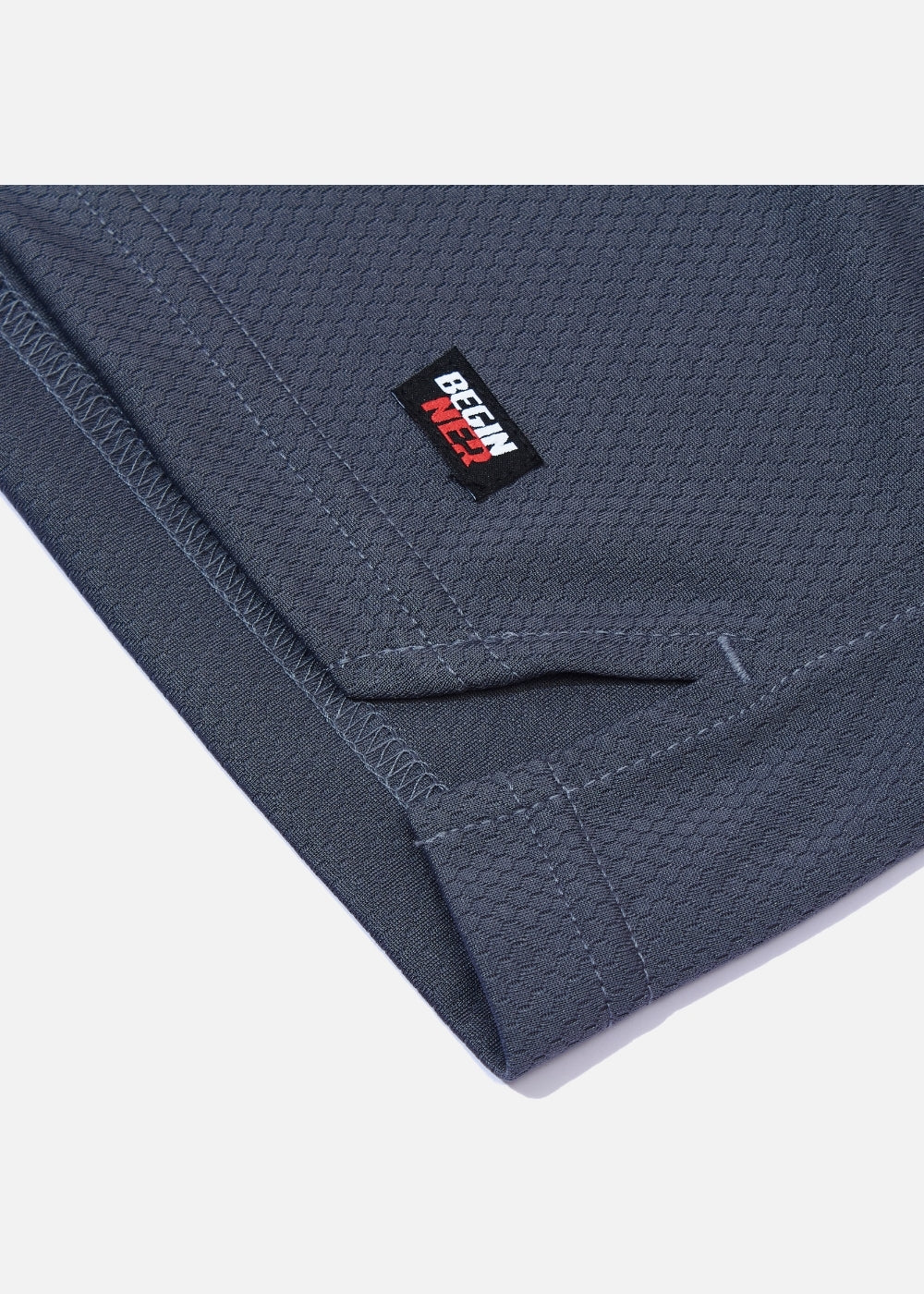 Quần Short Thun 7 Inch Vải Hexagon Thoáng Khí Beginner 05 Xám Chì