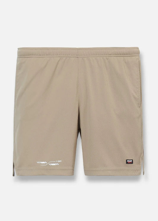 Quần Short Thun 7 Inch Vải Hexagon Thoáng Khí Beginner 05 Nâu - YaMe.vn