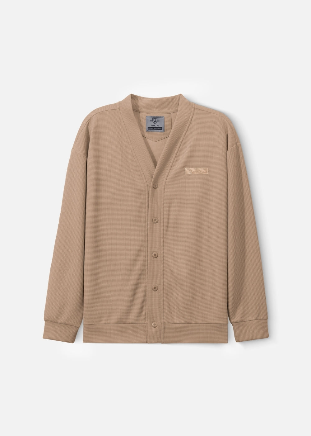 Áo Khoác Cardigan Vải Waffle Thoáng Khí Seventy Seven 38 Nâu