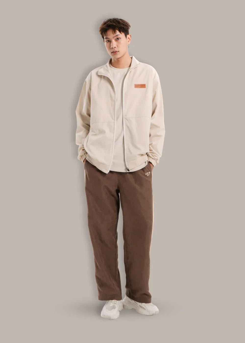 Áo Khoác Kaki Chống Nắng Bền Bỉ Seventy Seven 08 Be - YaMe.vn