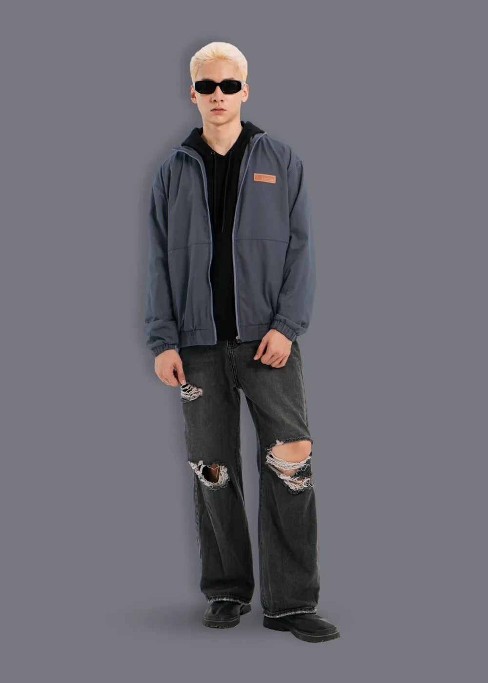 Áo Khoác Kaki Chống Nắng Bền Bỉ Seventy Seven 08 Xám Đậm - YaMe.vn