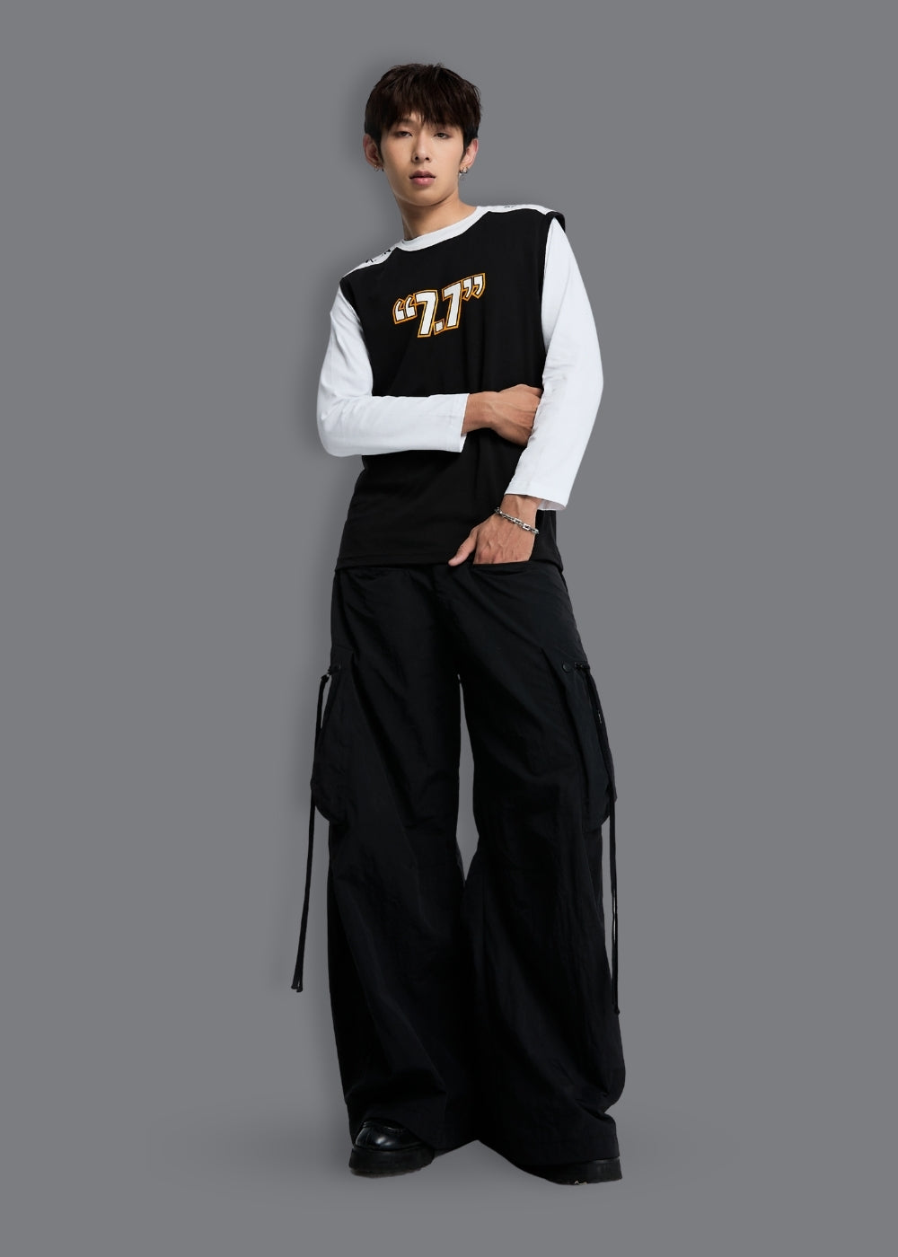 Áo Thun 3 Lỗ Cotton Thoáng Khí Seventy Seven 14 Đen
