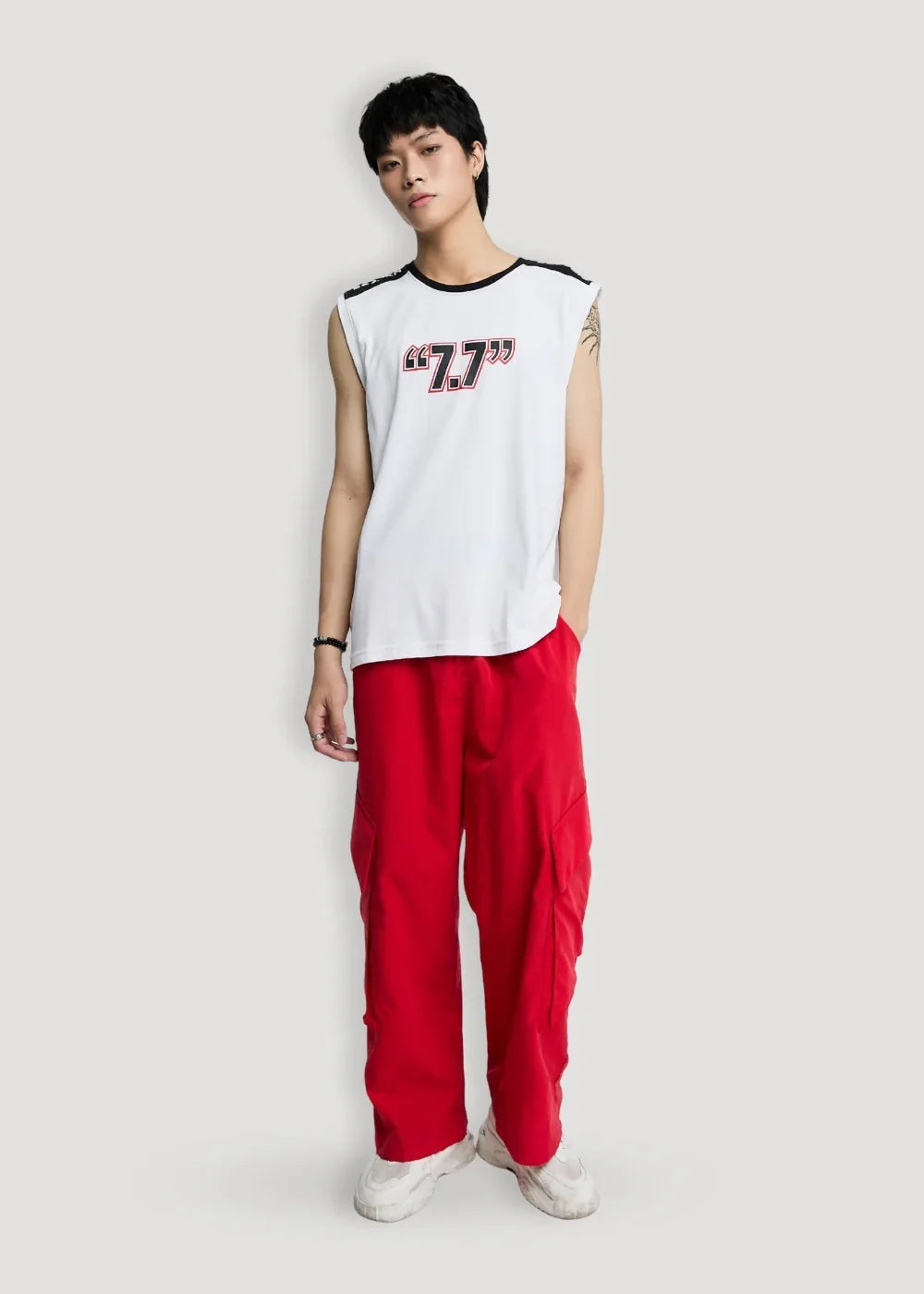 Áo Thun 3 Lỗ Cotton Thoáng Khí Seventy Seven 14 Trắng - YaMe.vn