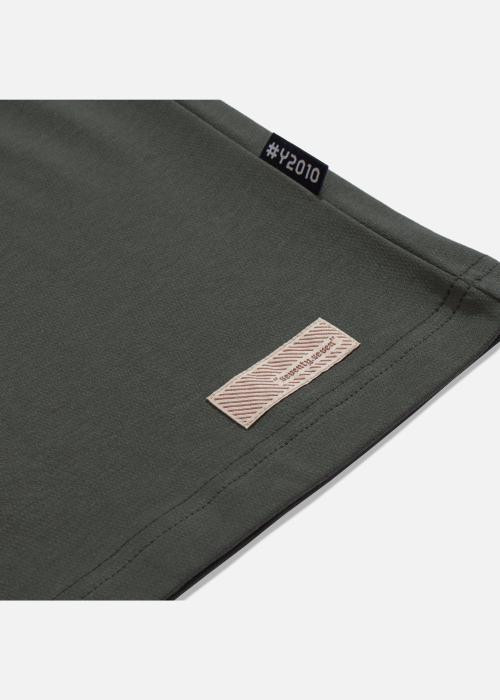 Áo Thun Tay Dài Cotton Phối Màu Seventy Seven 16 Xanh Rêu