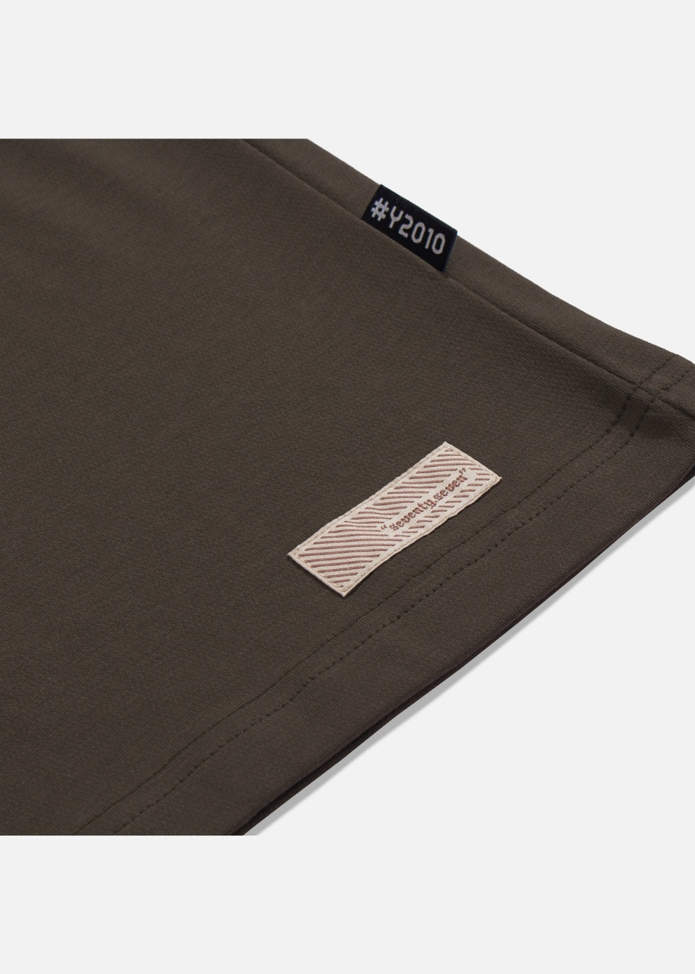 Áo Thun Tay Dài Cotton Phối Màu Seventy Seven 16 Nâu Đậm
