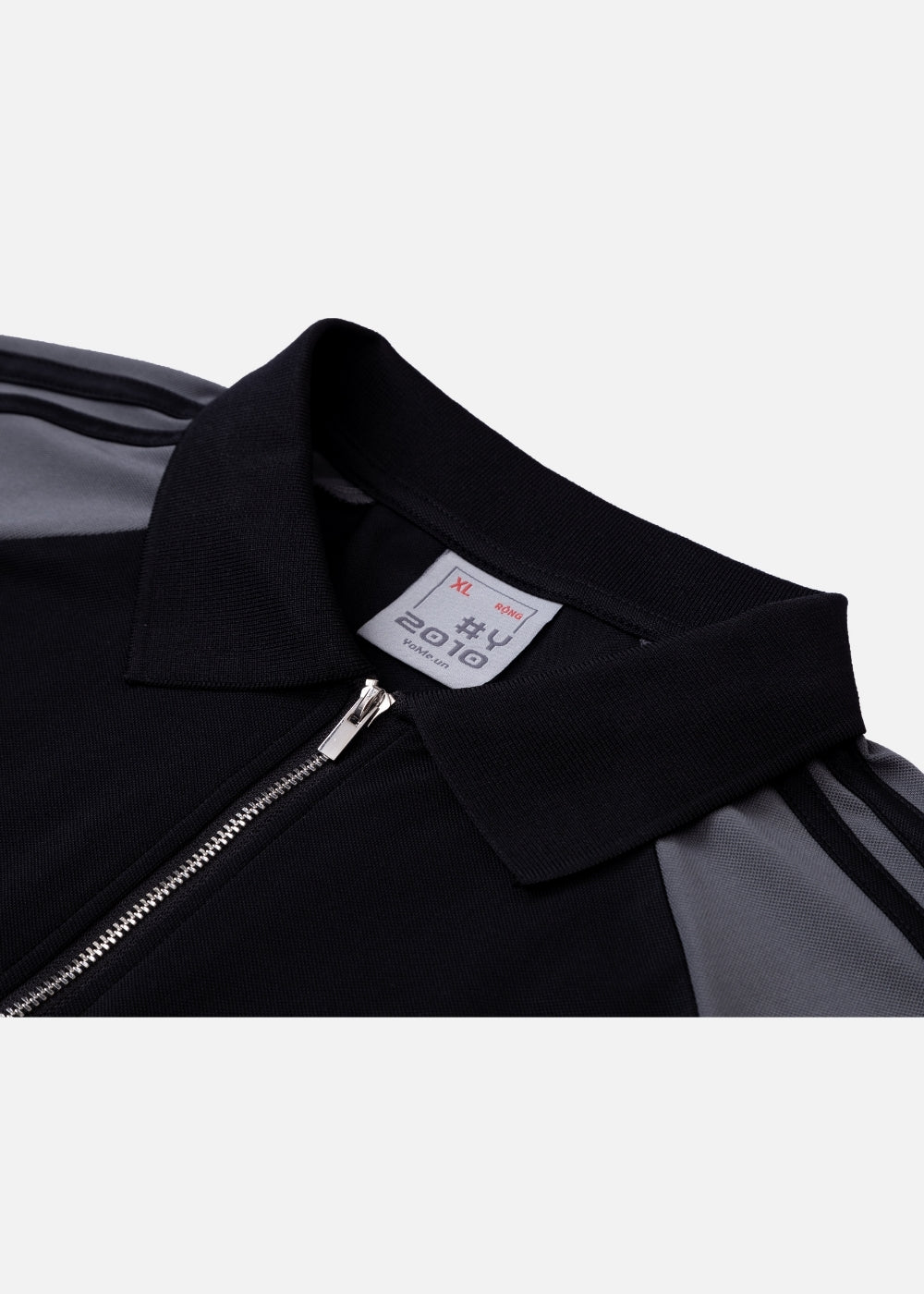 Áo Polo Cổ Khóa Kéo Vải Pique Thoáng Khí Seventy Seven 18 Đen