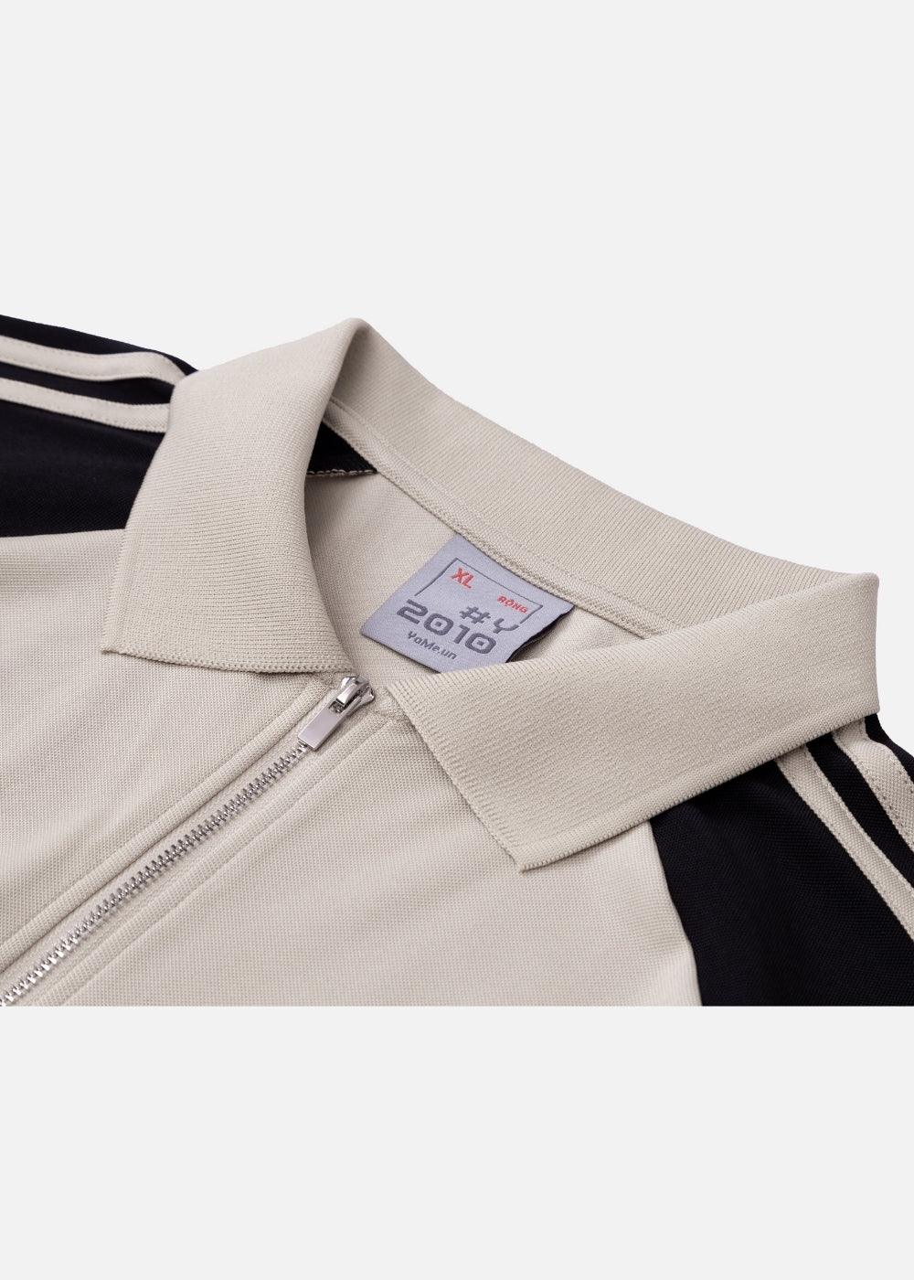 Áo Polo Cổ Khóa Kéo Vải Pique Thoáng Khí Seventy Seven 18 Be Đen - YaMe.vn