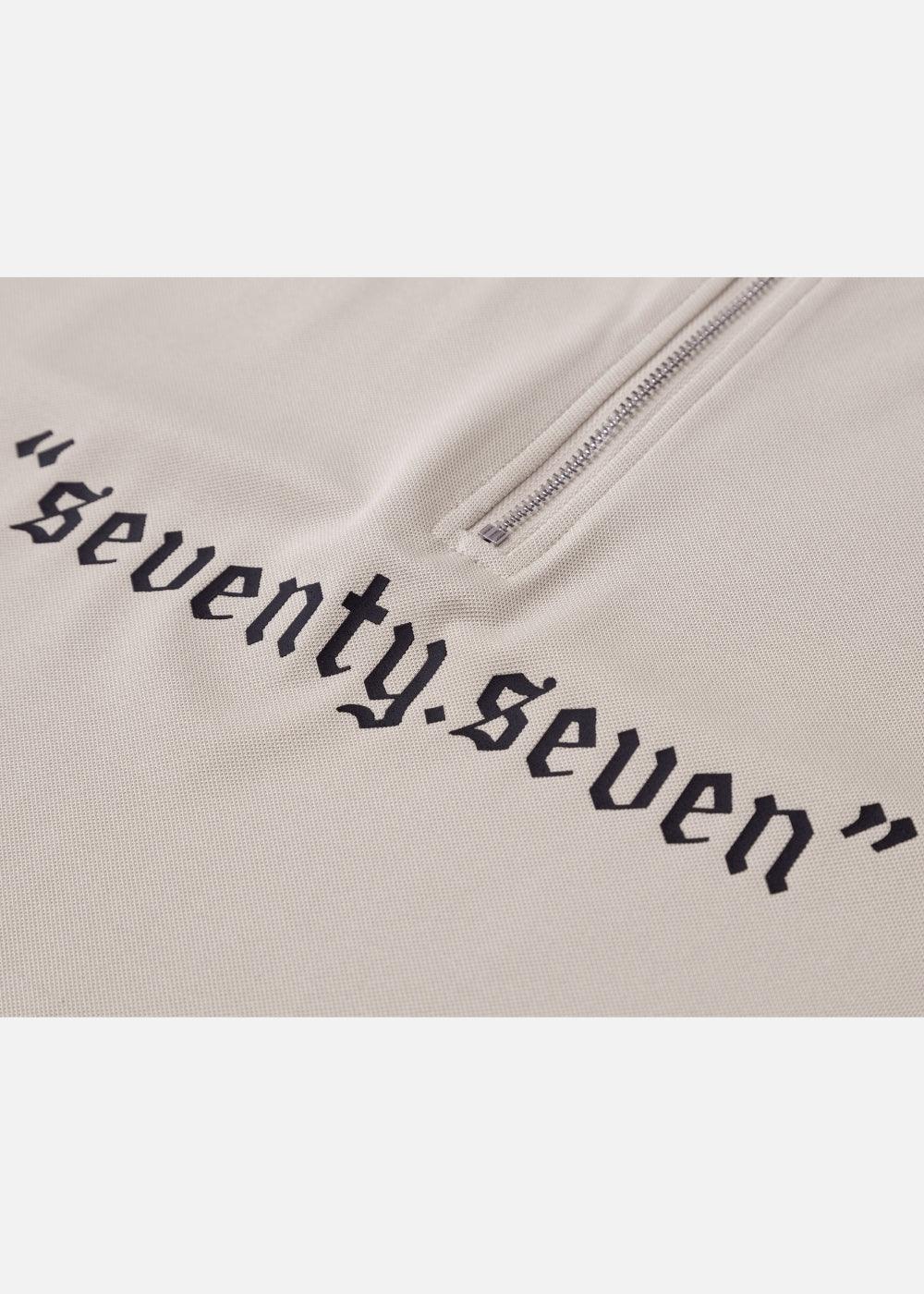 Áo Polo Cổ Khóa Kéo Vải Pique Thoáng Khí Seventy Seven 18 Be Đen - YaMe.vn