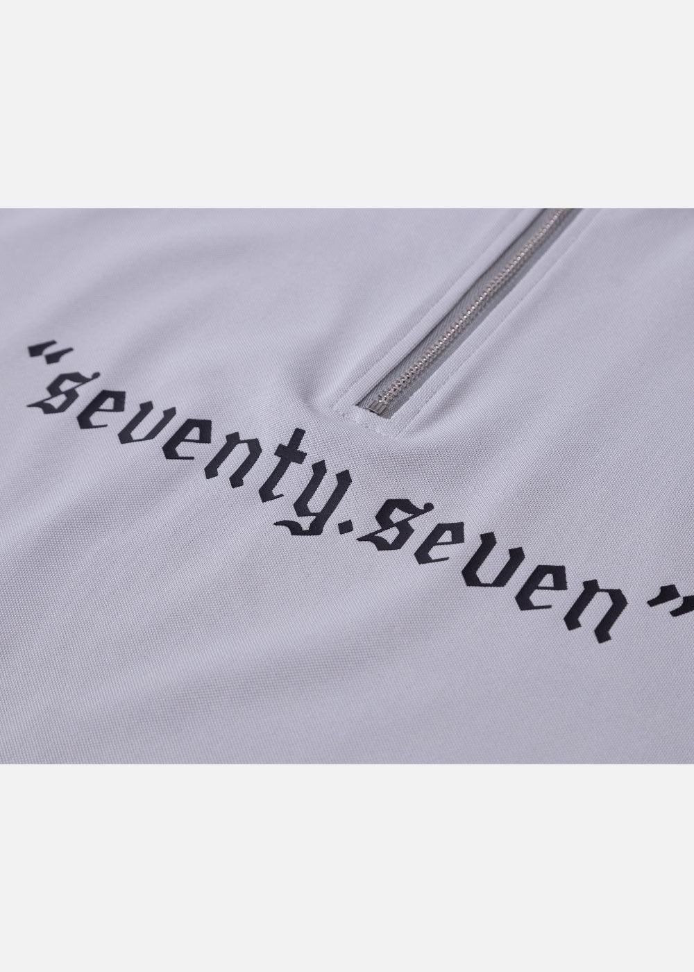 Áo Polo Cổ Khóa Kéo Vải Pique Thoáng Khí Seventy Seven 18 Xám Đen - YaMe.vn