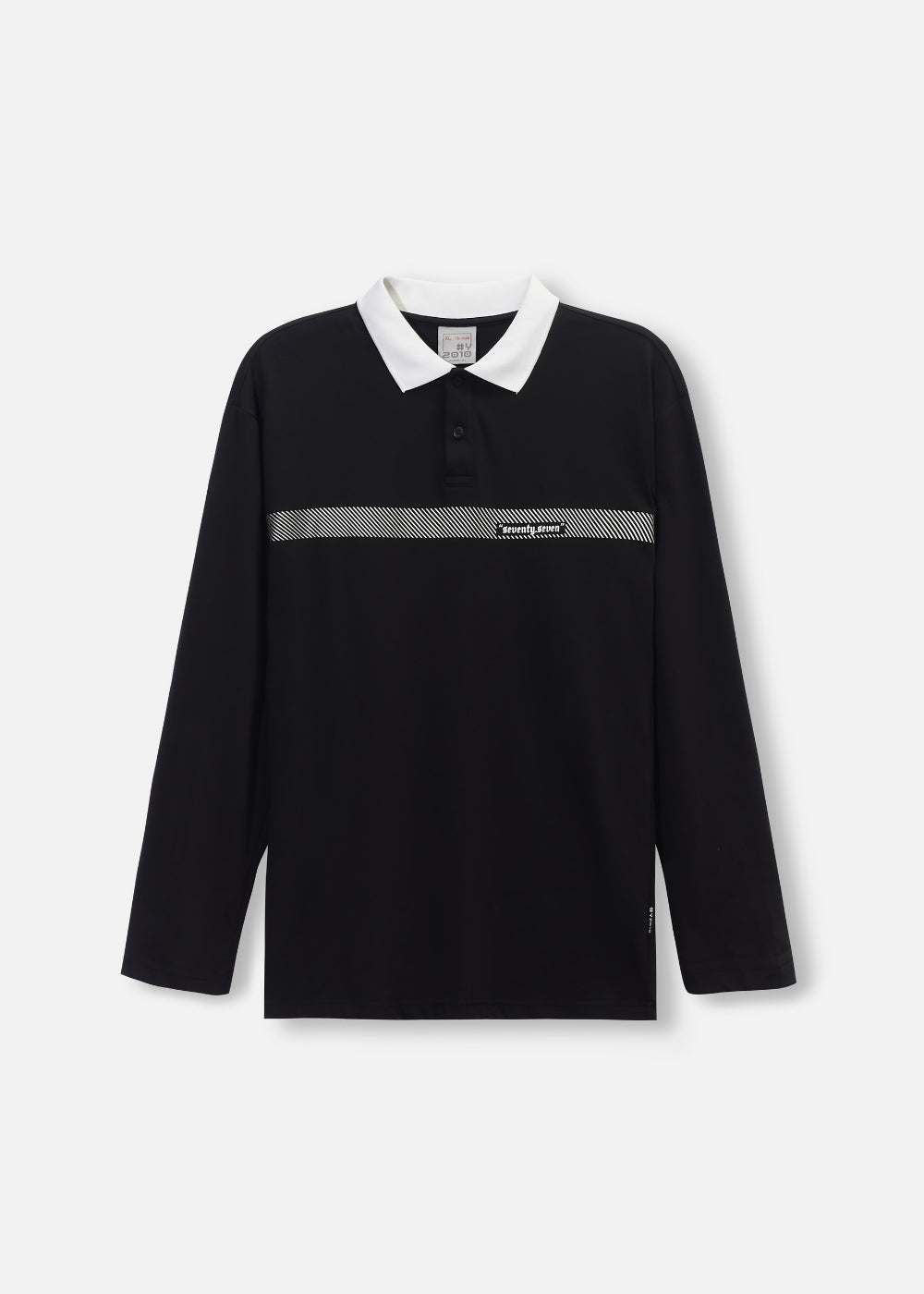Áo Polo Tay Dài Seventy Seven 20 Đen