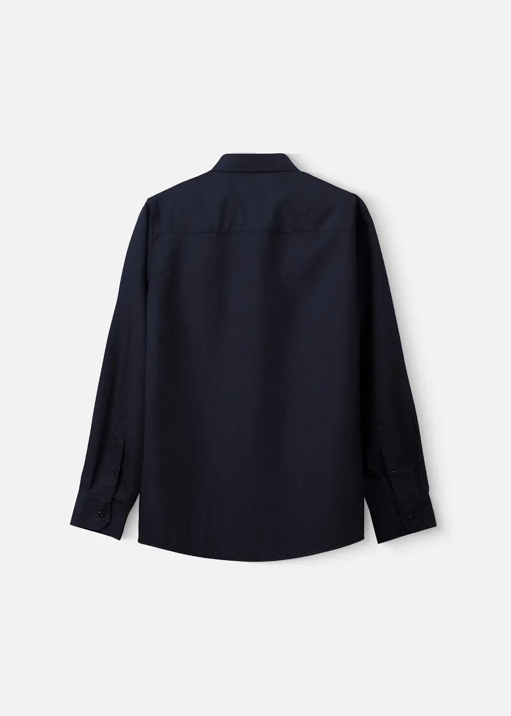 Áo Sơ Mi Cổ Trụ Tay Dài Vải Modal Mềm Mịn Seventy Seven 26 Xanh Dương Đậm - YaMe.vn