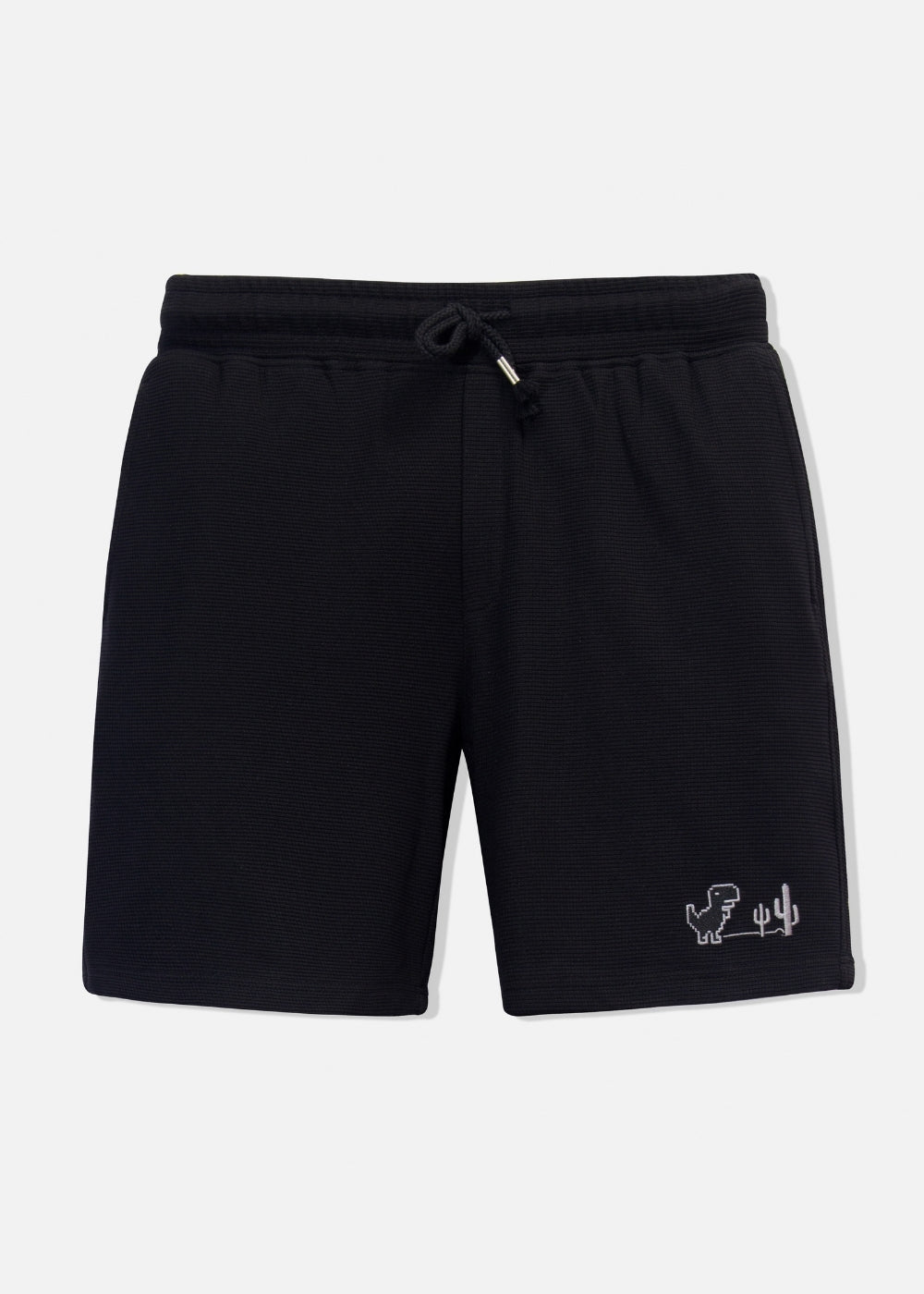 Quần Short Nam Thun Waffle 7 Inch Thoáng Khí Seventy Seven 30 Đen