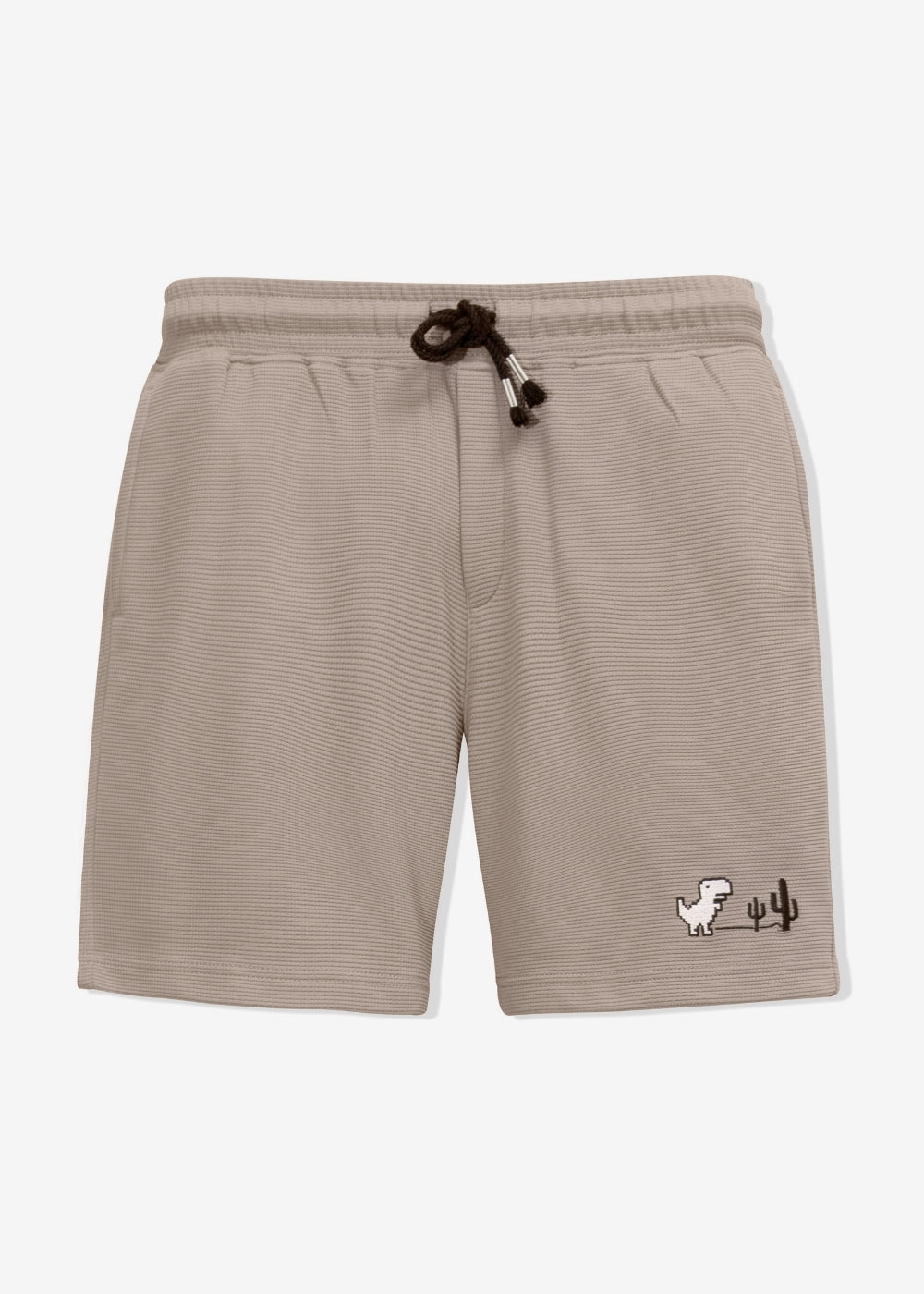 Quần Short Nam Thun Waffle 7 Inch Thoáng Khí Seventy Seven 30 Nâu
