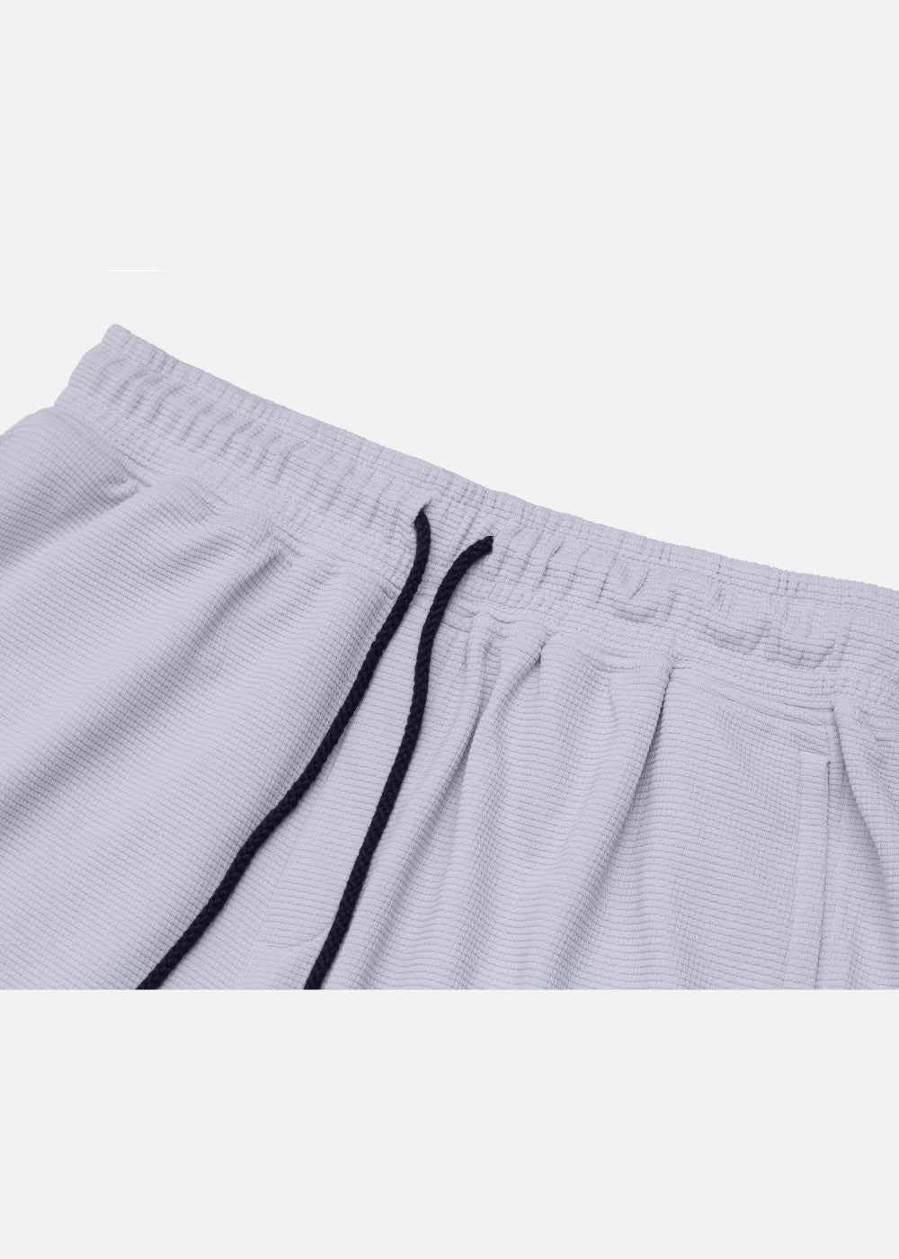 Quần Short Nam Thun Waffle 7 Inch Thoáng Khí Seventy Seven 30 Xám Trắng