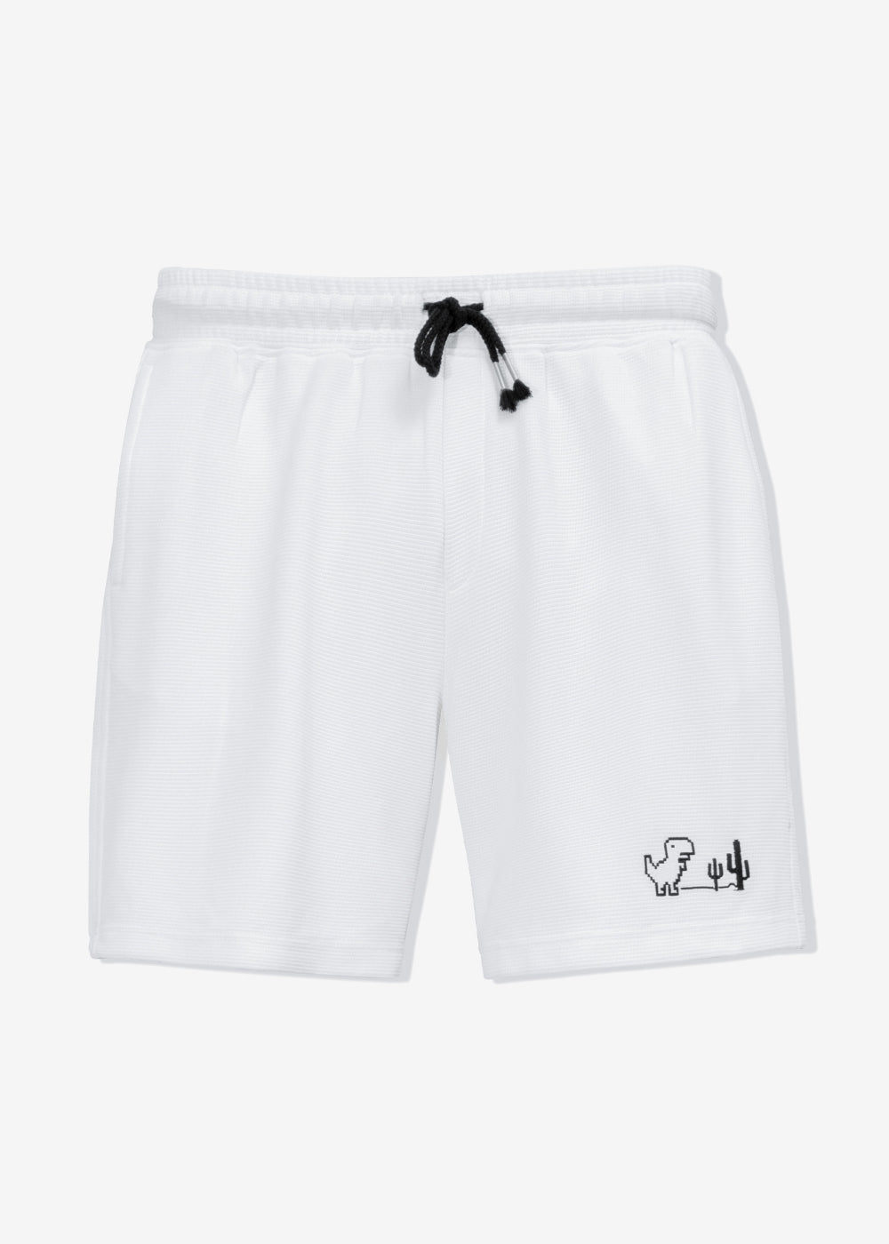 Quần Short Nam Thun Waffle 7 Inch Thoáng Khí Seventy Seven 30 Trắng