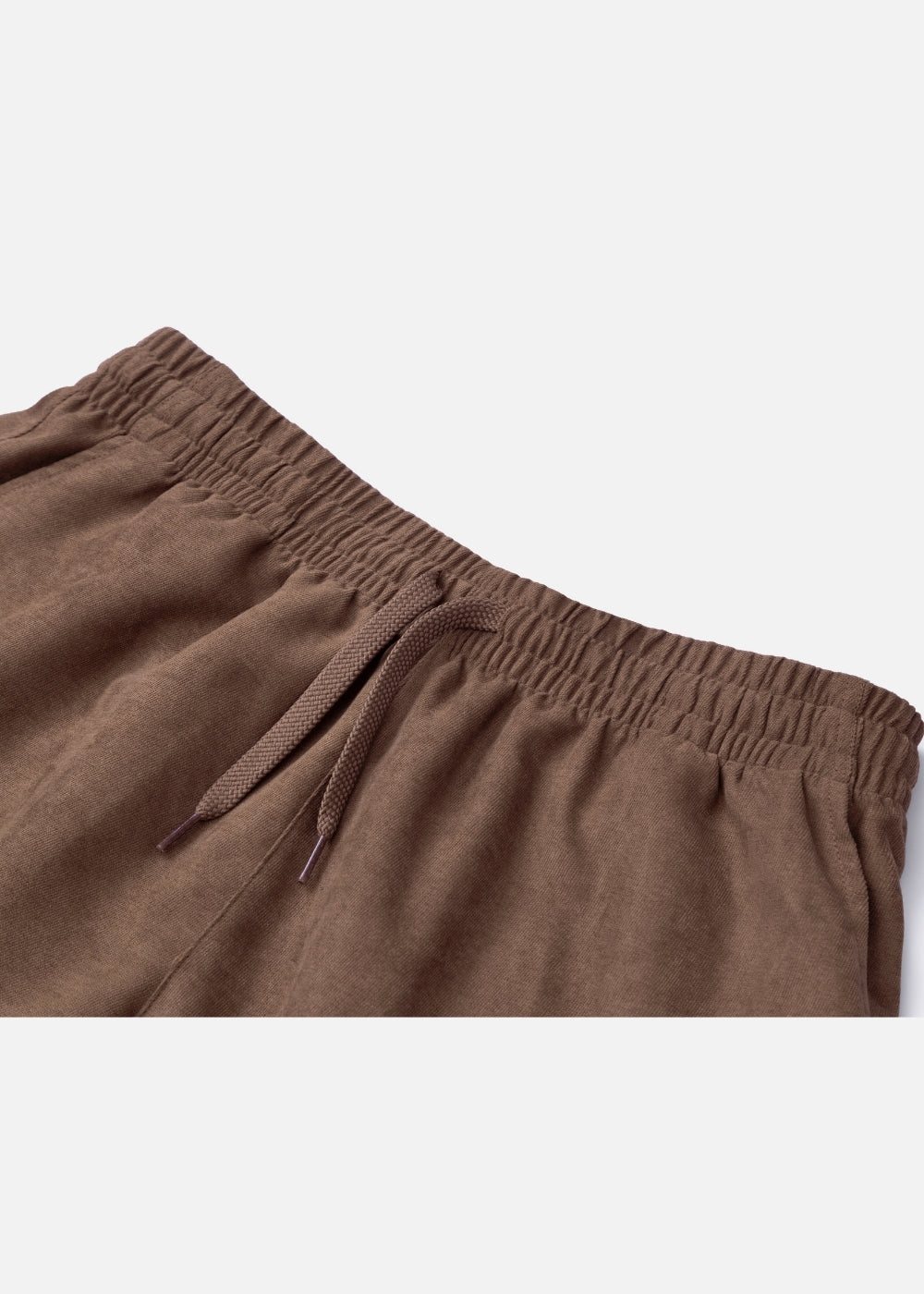 Quần Short Nam Corduroy Lưng Thun Seventy Seven 32 Nâu