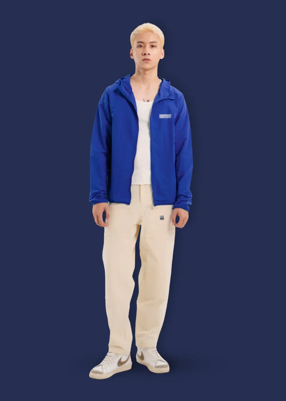 Áo Khoác Gió Trượt Nước Seventy Seven 05 Xanh Dương - YaMe.vn