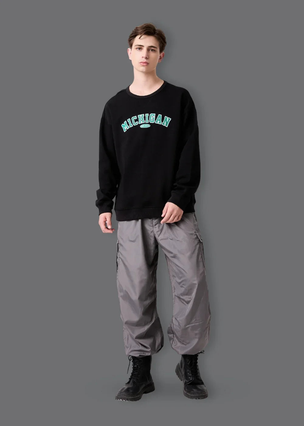 Áo Thun Sweater Cotton Giữ Ấm No Style M20 Đen - YaMe.vn