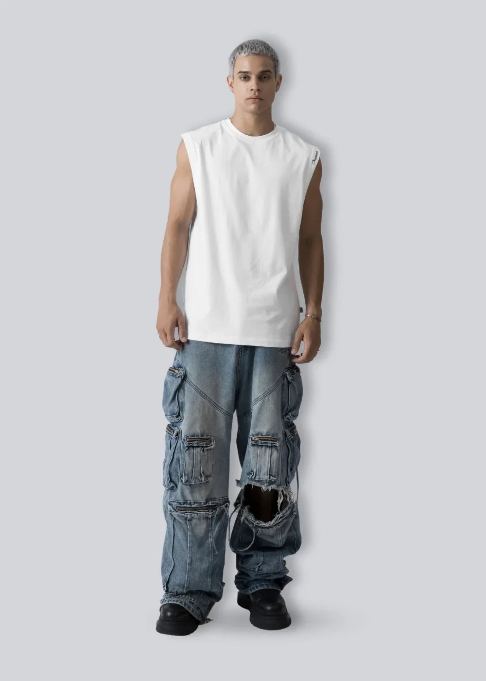 Áo Thun 3 Lỗ Basic Mềm Mại Thoáng Mát No Style M22 Trắng - YaMe.vn