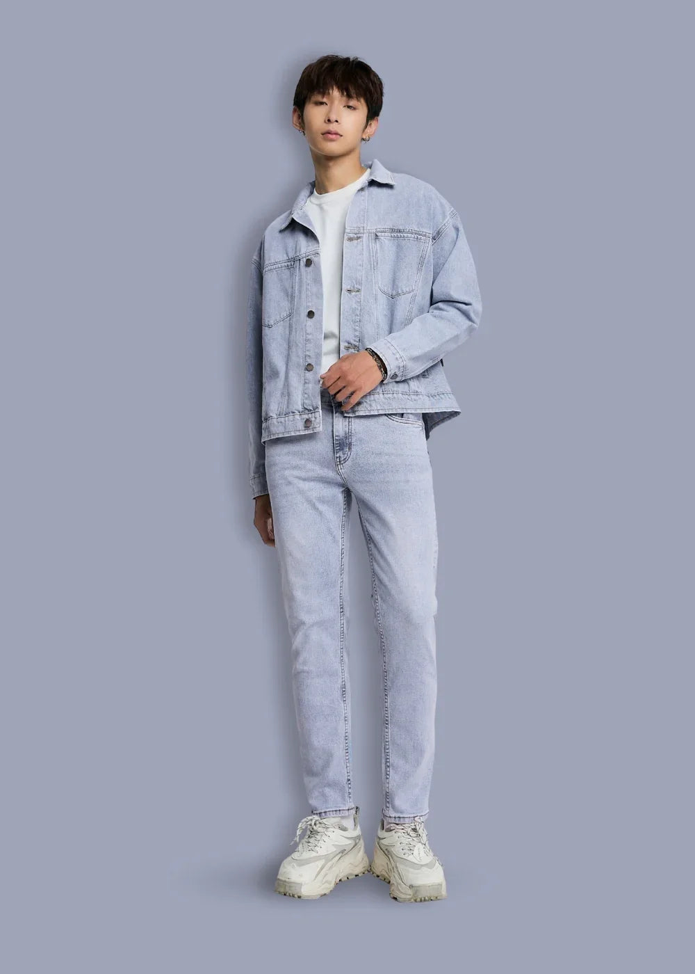 Quần Jeans Slimfit Co Giãn The Original 28 Xanh Dương Sáng - YaMe.vn