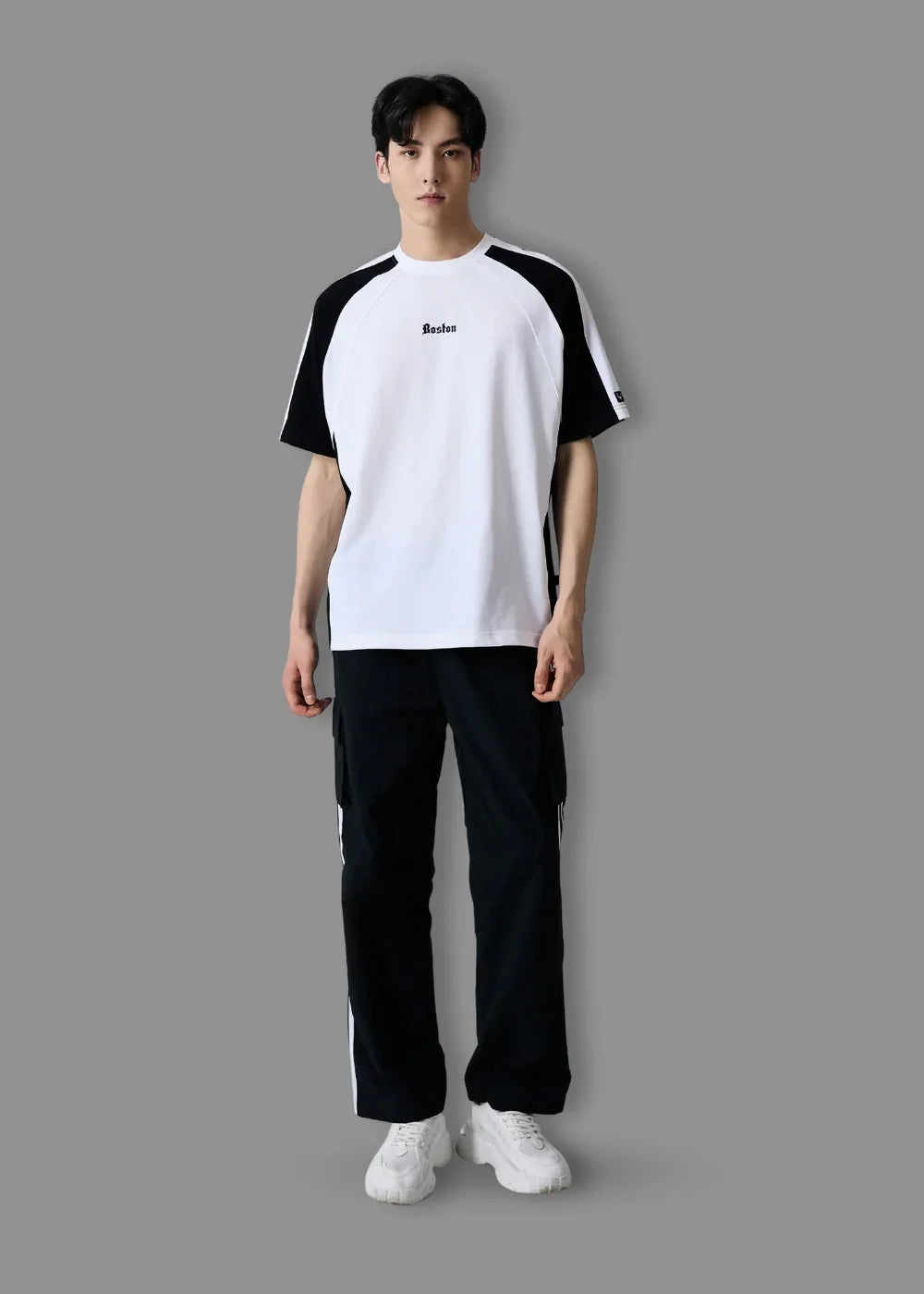 Áo Thun Tay Ngắn Boxy Mềm Mịn No Style M4 Trắng Đen - YaMe.vn