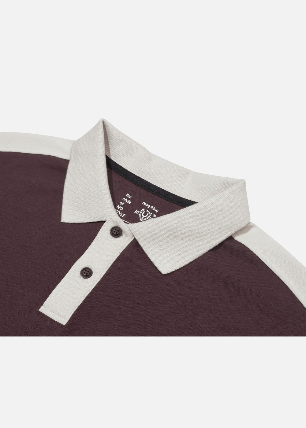 Áo Polo Sweater Cotton Phối Màu No Style M37 Nâu