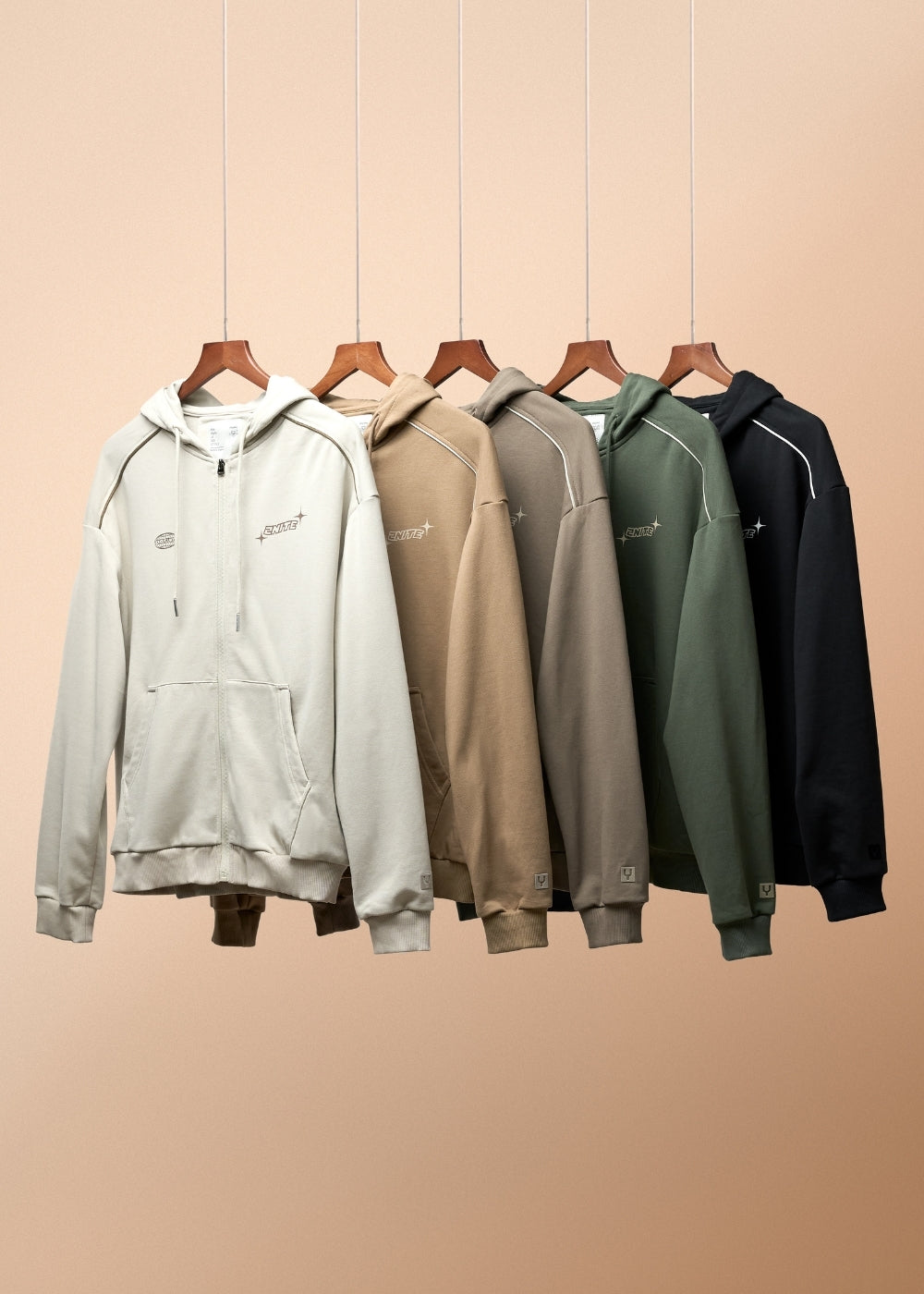 Áo Khoác Thun Chống Nắng Dây Kéo No Style M51 Xanh Rêu