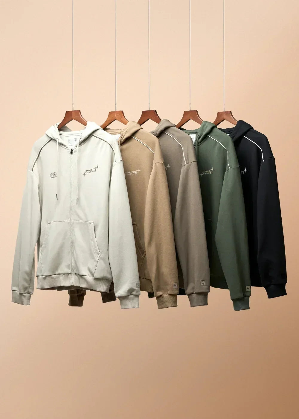 Áo Khoác Thun Chống Nắng Dây Kéo No Style M51 Nâu Đậm - YaMe.vn