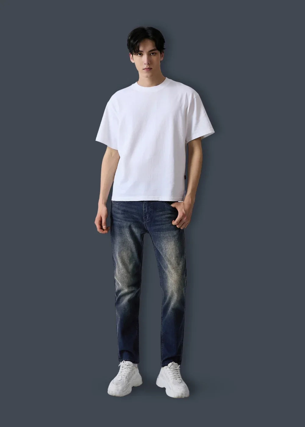Quần Jeans Slimfit Co Giãn The Original M100 Xanh Dương Đậm - YaMe.vn
