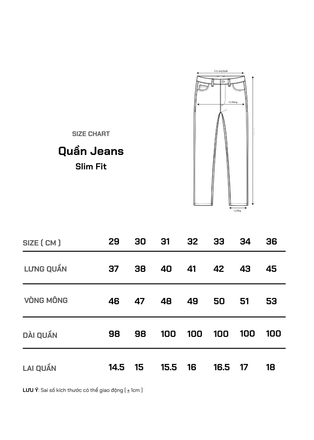 Quần Jeans Slimfit Co Giãn The Original M100 Xanh Nhạt