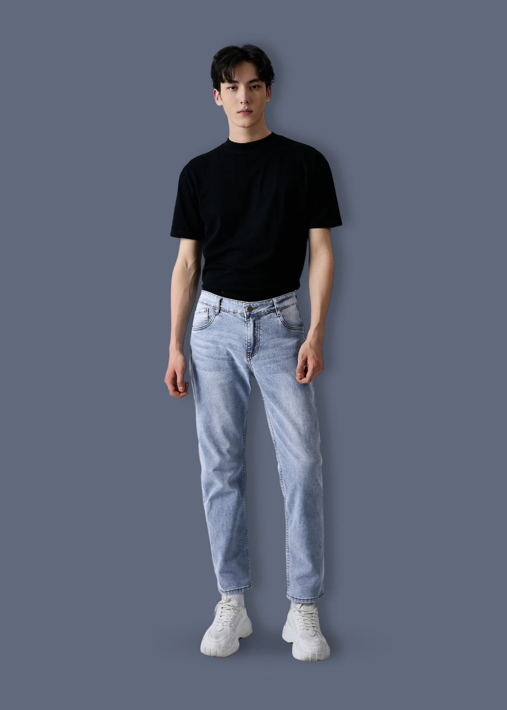 Quần Jeans Slimfit Co Giãn The Original M100 Xanh Nhạt