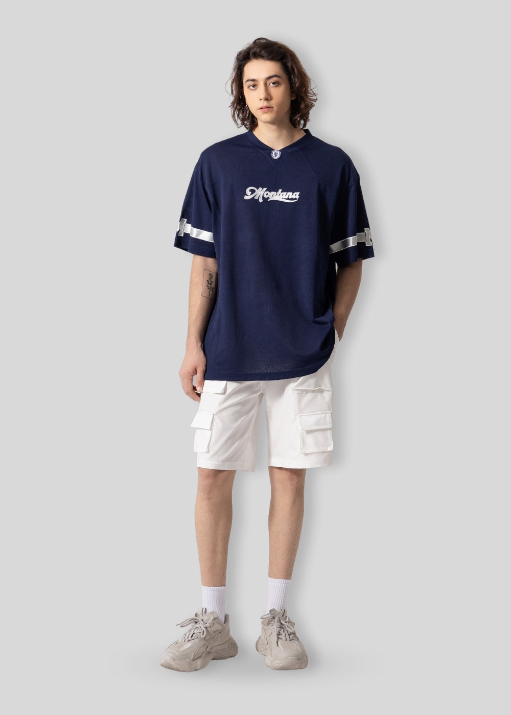 Quần Short 7 Inch Dù Nhẹ No Style M91 Trắng