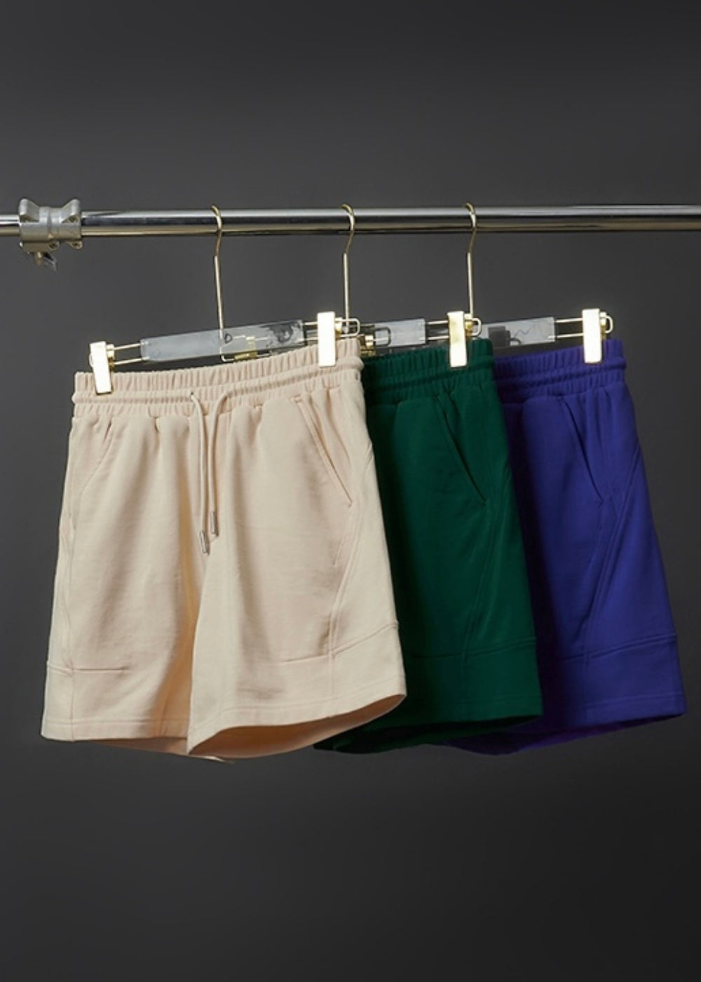 Quần Short Thun Mềm Mại 7 Inch No Style M89 Xanh Rêu
