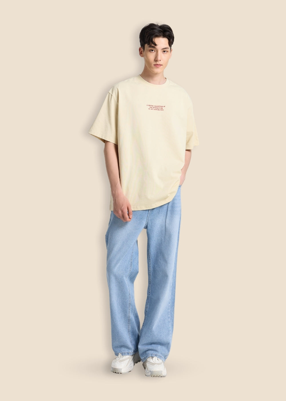 Áo Thun Cartoon Cotton Mềm Mịn No Style M107 Be