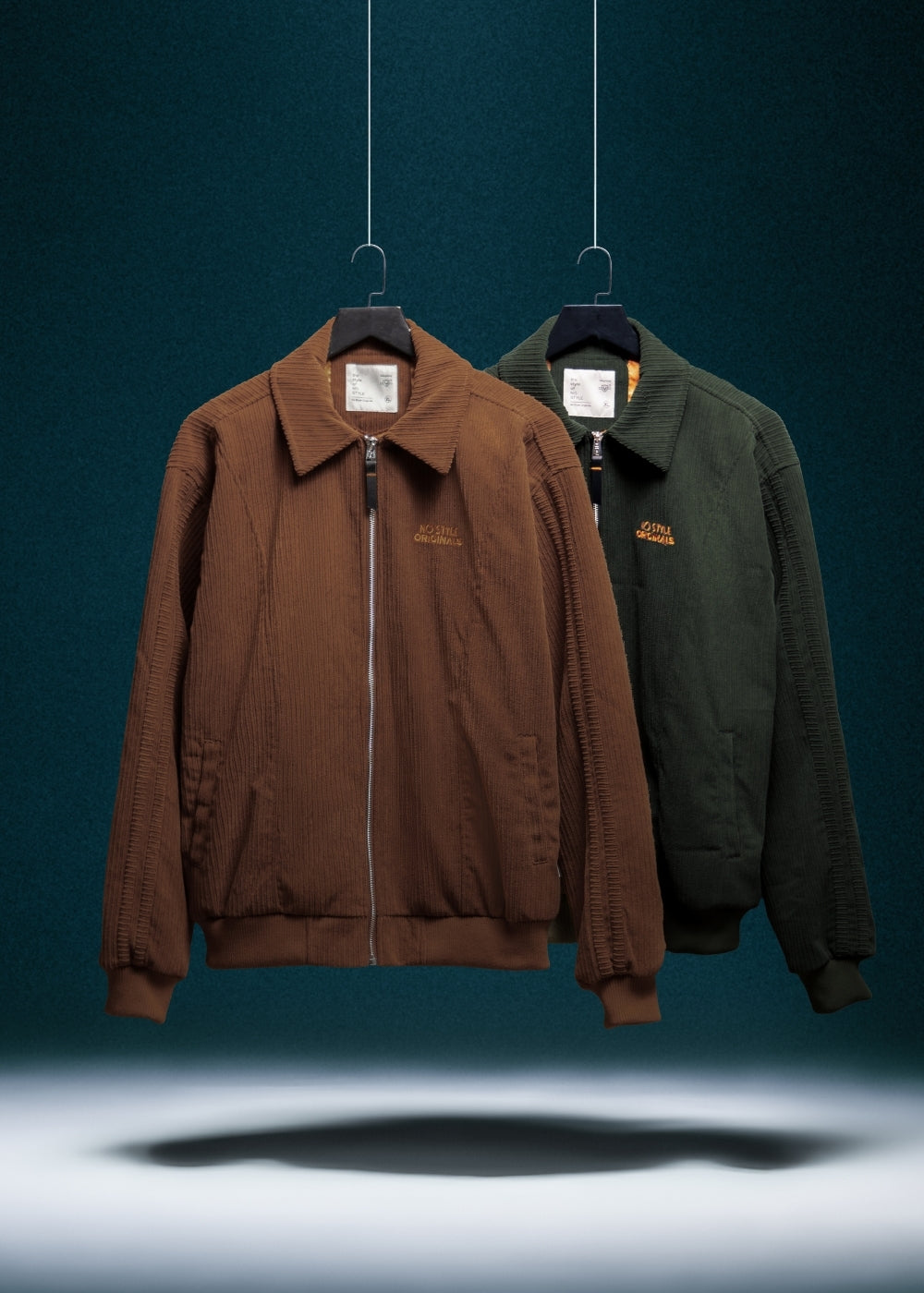 Áo Khoác Harrington Nhung Corduroy No Style M66 Nâu
