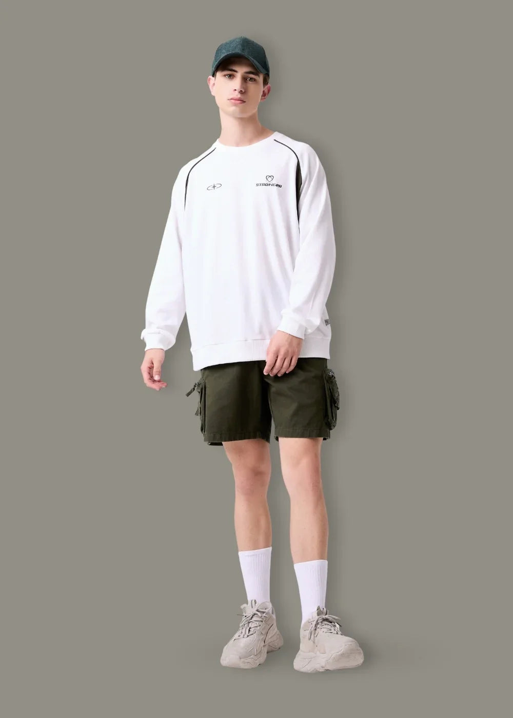 Quần Short Cargo 7 Inch Kaki Bền No Style M95 Xanh Lá Đậm - YaMe.vn