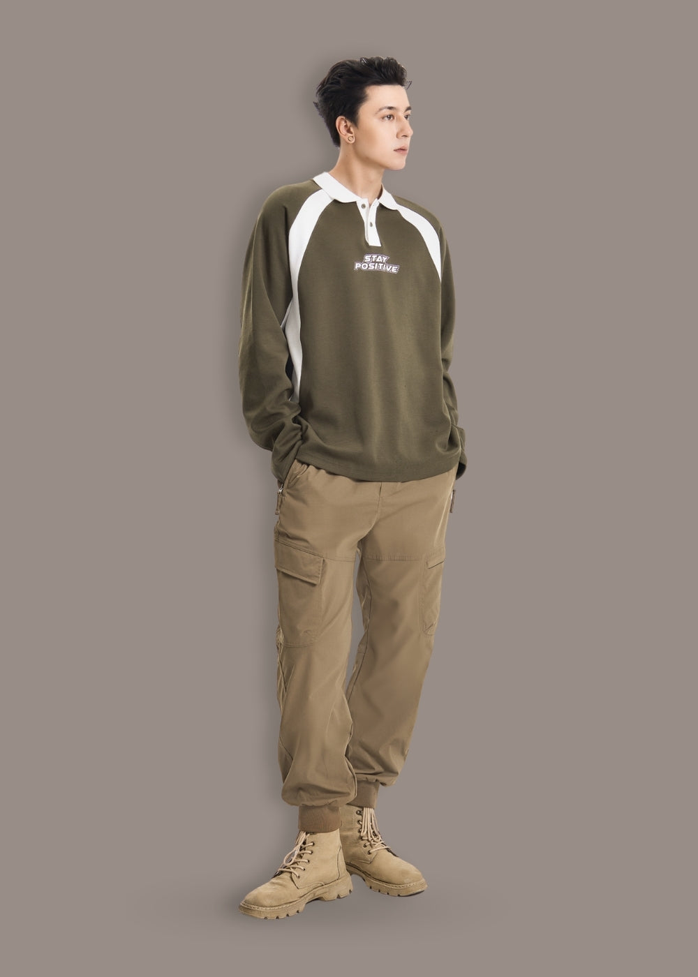 Quần Jogger Dù Co Giãn No Style M97 Nâu Đậm