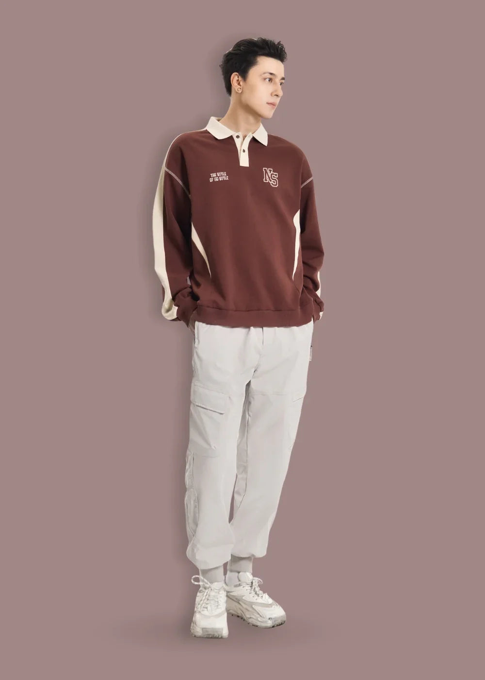 Quần Jogger Dù Co Giãn No Style M97 Be - YaMe.vn
