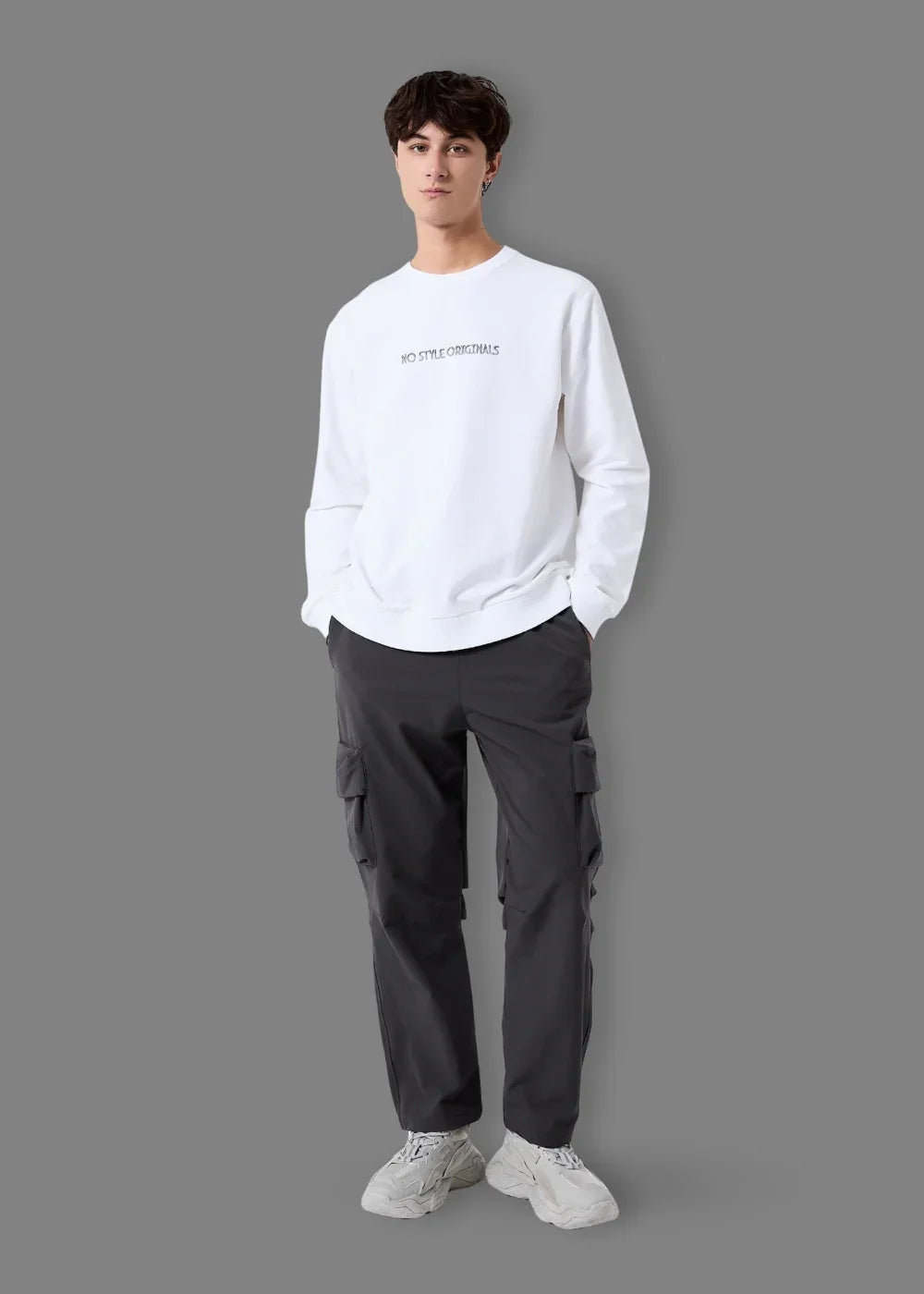 Quần Dù Cargo Nhẹ Co Giãn No Style M99 Xám Đậm - YaMe.vn