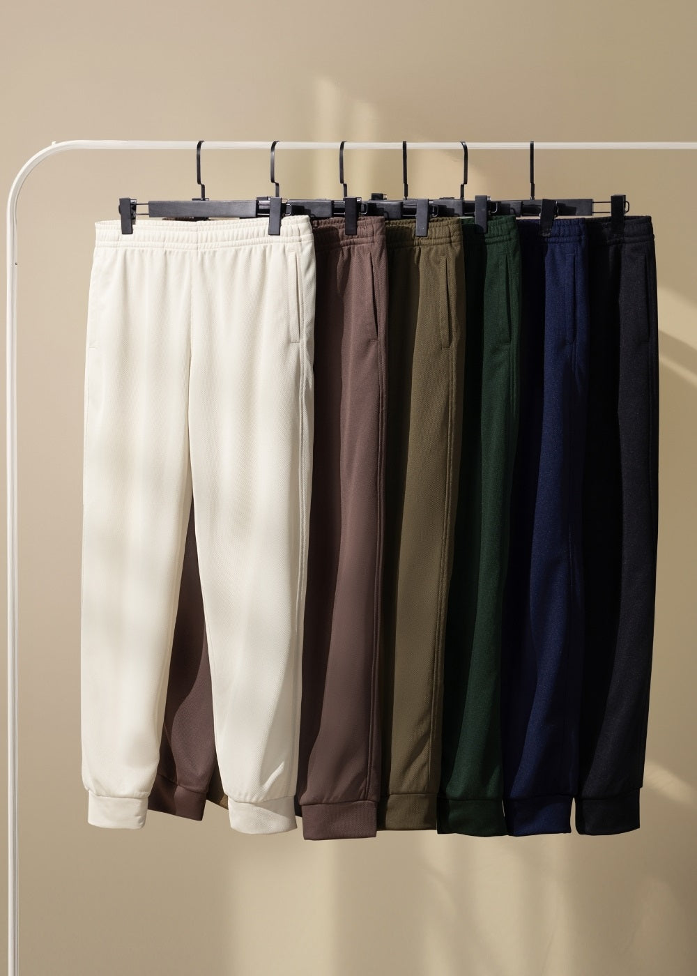 Quần Jogger Thun Vải Bird Eye Mesh Non Branded 07 Nâu