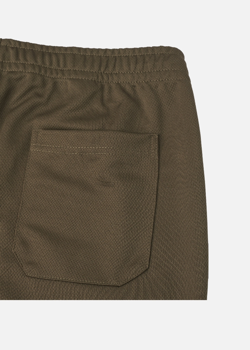 Quần Jogger Thun Vải Bird Eye Mesh Non Branded 07 Nâu Rêu