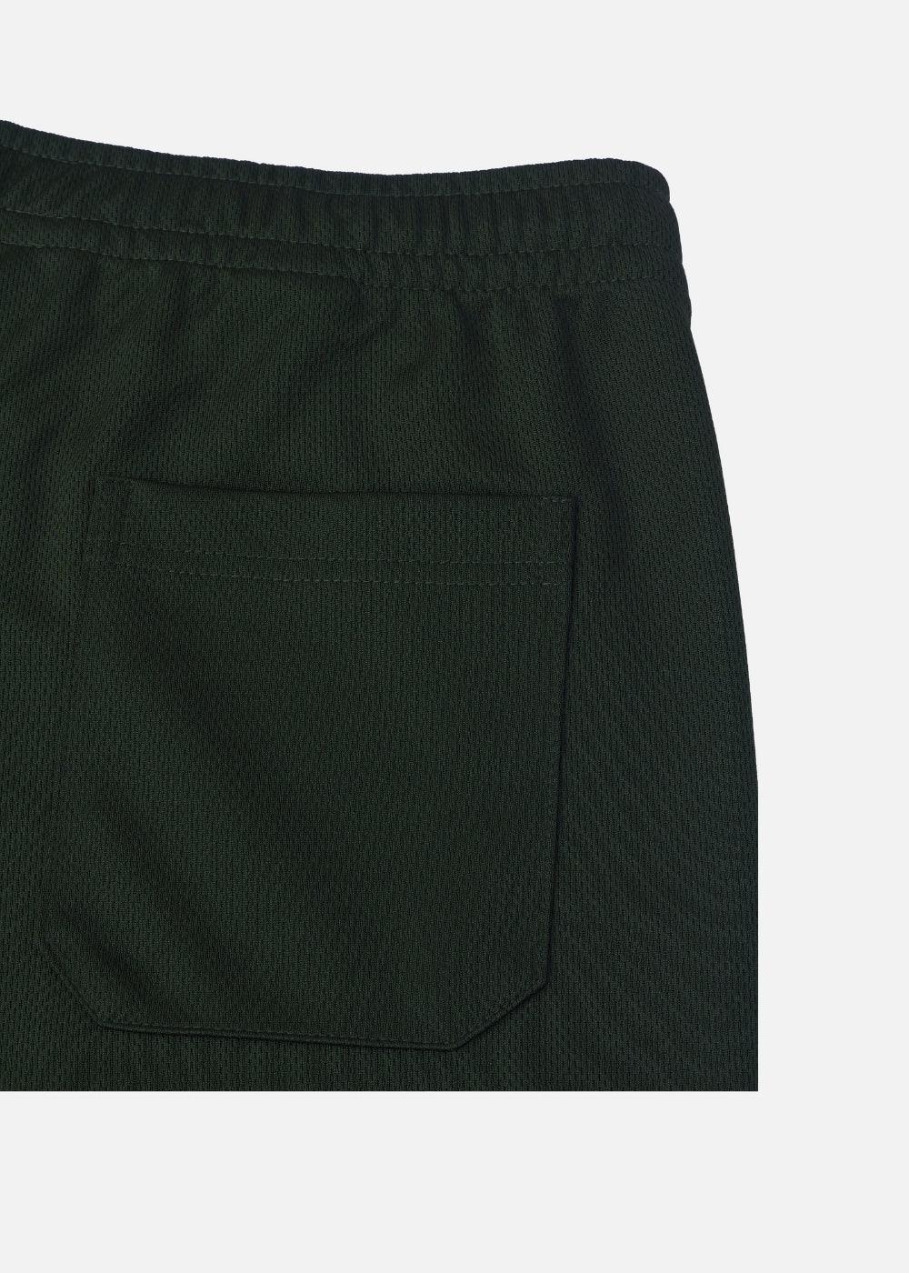 Quần Jogger Thun Vải Bird Eye Mesh Non Branded 07 Xanh Rêu