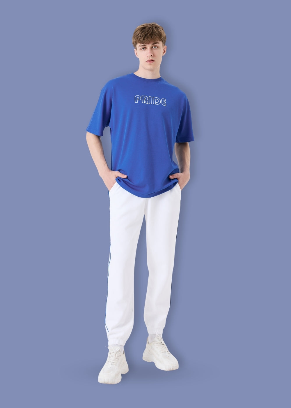 Quần Jogger Cotton Co Giãn No Style M121 Trắng