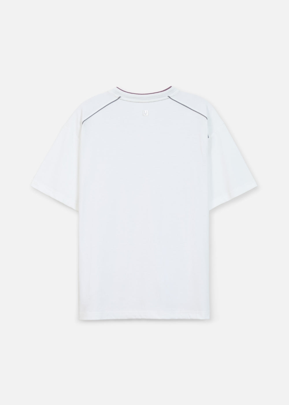 Áo Thun Tay Ngắn Cotton Phối Màu No Style M122 Trắng