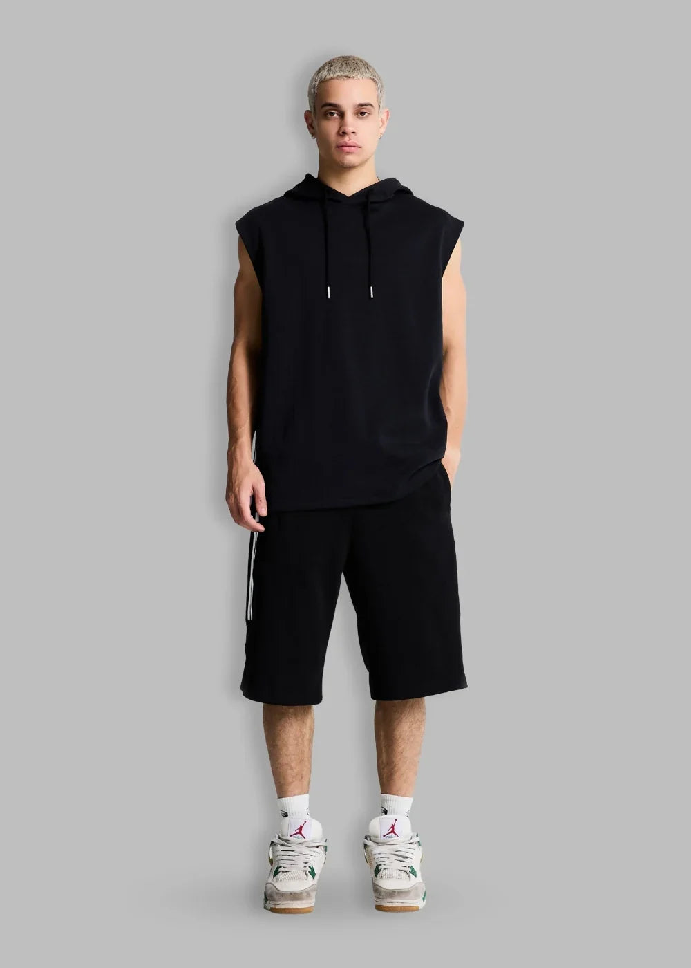 Quần Short Thun Cotton Thoáng Khí No Style M127 Đen - YaMe.vn