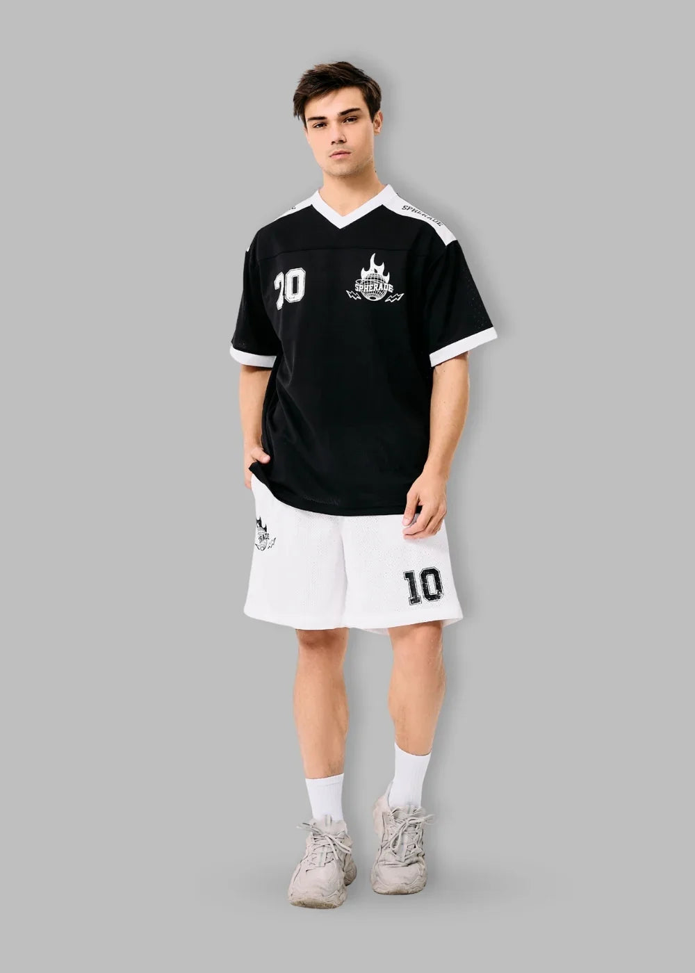 Áo Thun Jersey Thoáng Mát No Style M138 Đen - YaMe.vn