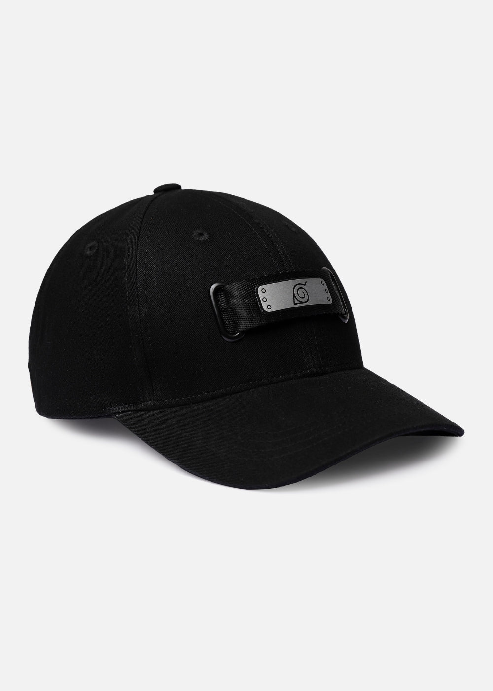 Nón Baseball Cap Logo Làng Lá Naruto 29 Đen