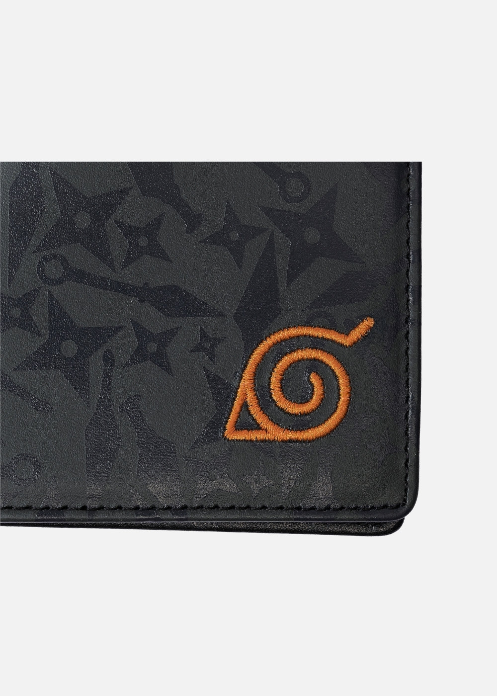Ví Ngang Da Bò Naruto 34 Đen Xám